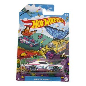 Muscle Bound Hot Wheels Spring Series White Pink SPRING 7 KHULL 1:64 Sealed